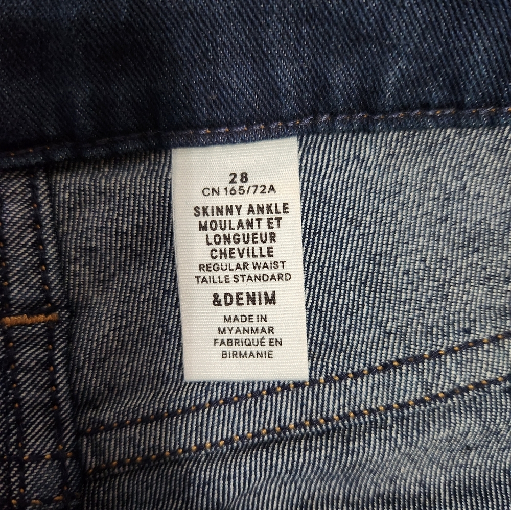 4 for $40 NWOT H&M Skinny Ankle Jeans Size 28 - Picture 3 of 4